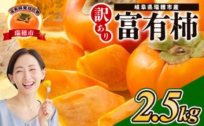 【先行予約】岐阜県瑞穂市産 訳あり富有柿 2.5kg ※2026年11月～発送