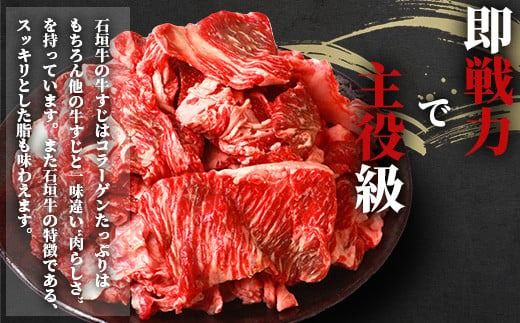 石垣牛・牛すじ 4kg (1kg×4) 冷凍便 | 沖縄県 石垣市 牛肉 お肉 牛スジ 牛筋 煮込み おでん カレー SI-087