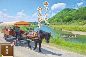 京馬車で行くトロッコ亀岡駅から保津川下り乗船場コース チケット 子ども（4歳から12歳まで） 1枚 ※（要予約）ご利用前に予約が必要です。