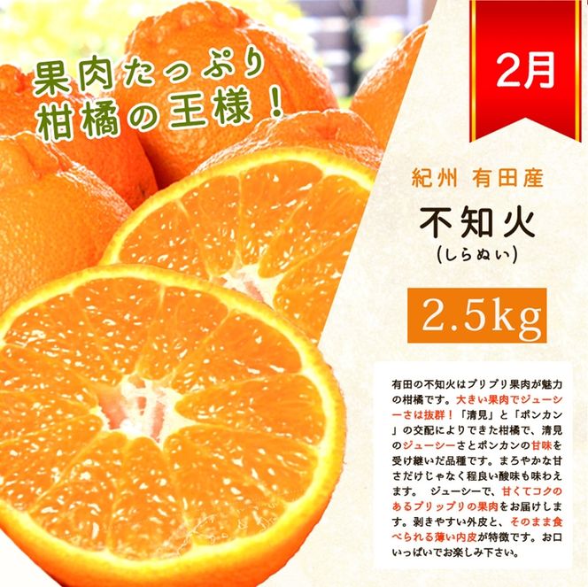 〈定期便〉【1・2・3・4月 全4回】紀州和歌山産旬の柑橘セット(みかん・不知火・せとか・清見)
