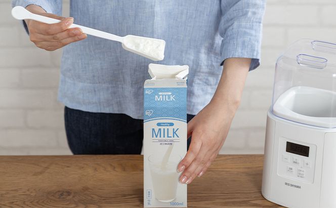 ヨーグルトメーカー IYM-016-W ホワイト ヨーグルト 手作り 自家製 牛乳パック 簡単 調理 牛乳 豆乳 甘酒 塩こうじ サラダチキン 自動メニュー レシピブック付き アイリスオーヤマ キッチン家電 家電 