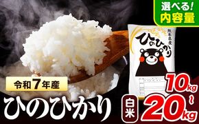 令和7年産  ひのひかり 白米 10kg 15kg 20kg 《7-14日以内に出荷予定(土日祝除く)》 熊本県産 白米 精米 氷川町 ひの 送料無料 ヒノヒカリ コメ 便利 ブランド米 お米 おこめ 熊本 SDGs---hkw_hn7_wx_24500_10kg_h---