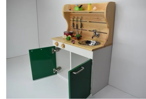 N6010_ままごとキッチンｗ590 緑