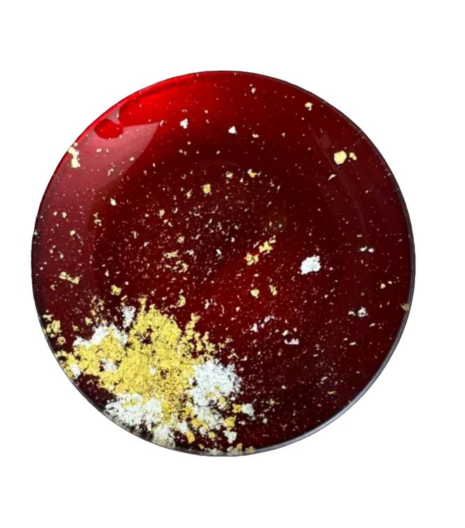 丸小皿（金箔）赤溜［NF185］ 303446_CU90084VC01