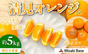 【先行受付】【※超訳あり】清見オレンジ 5kg ※離島への配送不可 （2026年3月中旬より順次発送） IKTAB009 