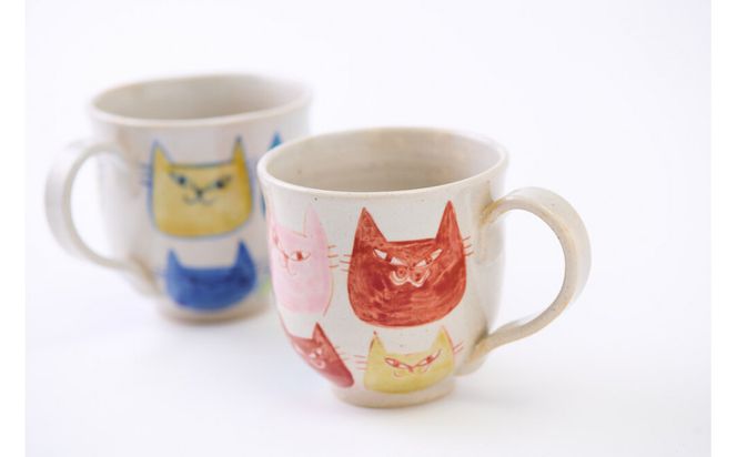 ペアマグカップ　にゃんこ 172111_CY11006
