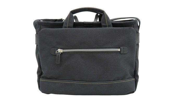 エコステップ手付きショルダーバッグ(No.4008-01) ブラック / 2way ショルダーバッグ トートバッグ 肩掛け 手持ち 軽量 撥水 メンズ レディース バッグ かばん カバン 鞄 日本製 木和田