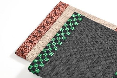 ミニたたみ2枚セット『市松』『麻の葉』 【和紙表 撥水加工 変色しづらい 職人 本格派 やすらぎ 国産 手作り  卓上 おしゃれ マウスパッド 小物】(H075107)