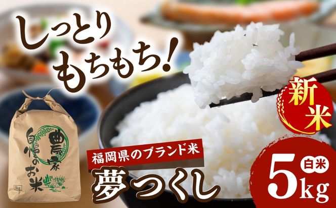 【令和8年産】 夢つくし 白米 5kg 糸島市産 糸島市 / 糸島の恵み コメ こめ ご飯[AGR023]