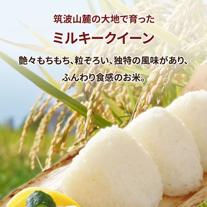 【先行予約】令和6年産 茨城県産　ミルキークイーン　精米 20kg (2kg×10袋) ｜ミルキークイーンは粘りが強くかつ柔らかいお米。 ※離島への配送不可　※2024年9月下旬～2025年8月上旬頃に順次発送予定