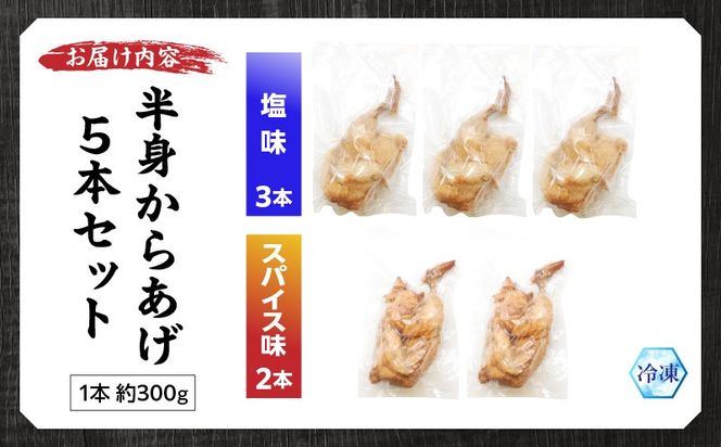 半身からあげ5本セット(塩味×3本 スパイス味×2本)_a0032_hi