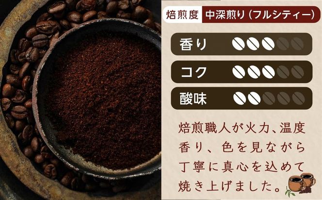 焙煎職人こだわりのコーヒー【粉】250g 小分けパック(ジッパー・バルブ付) ※中深煎り※ポスト投函_LA-3302
