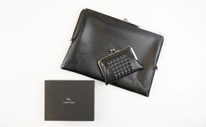 財布 バッグ TOKYO GA-MA テトラカード入れ＋B5クラッチセット 黒 ブラック  クラッチ 革 牛革 革製品 皮革製品 小物 ファッション 伝統工芸 ガマグチ カード お札 ノート タブレット 