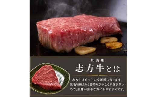 志方牛厚切りランプステーキ 200g×2枚【2401A00122】