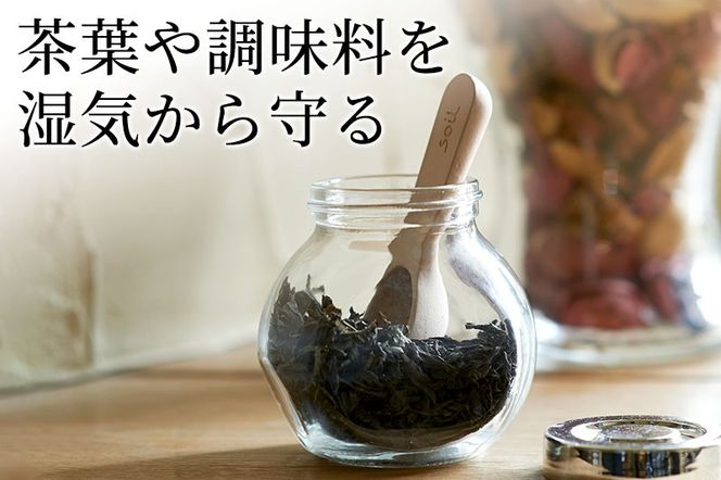 soil コチャサジ【グリーン】日本製 ソイル 珪藻土 茶さじ 乾燥剤 調湿剤 乾燥 湿気 吸湿 スプーン ティースプーン 調味料 塩などが固まりにくい アスベスト不使用|drlz-060101b