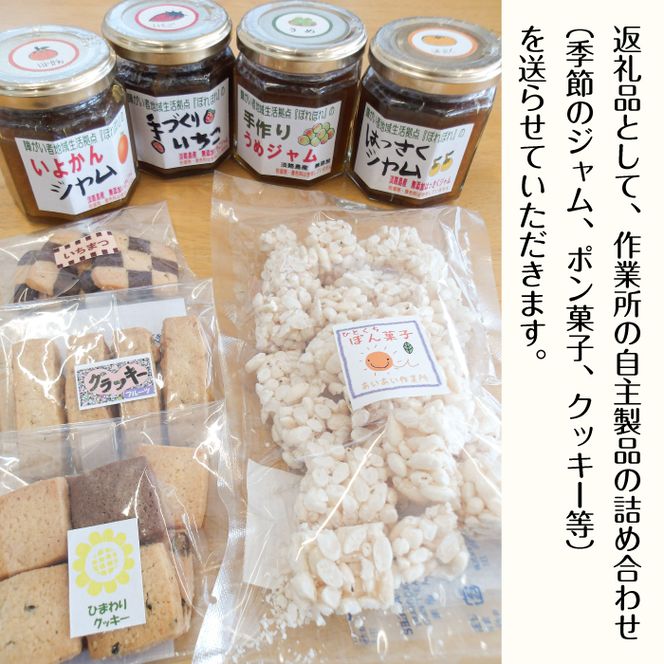買い物かばんの貸し出しプロジェクト（作業所の返礼品詰め合わせ）