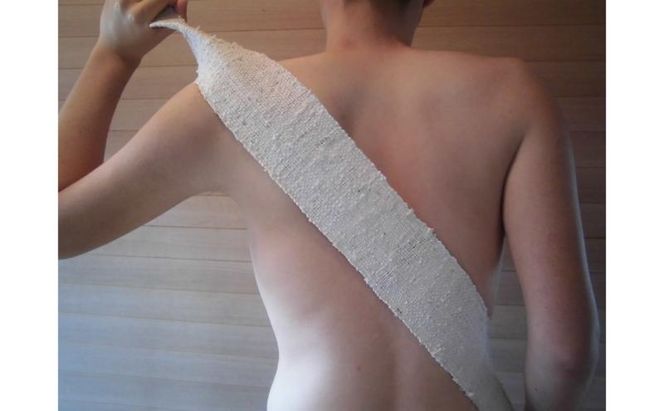 肌にやさしいシルク100％「きびそタオル2枚組セット」 日用品 新潟 