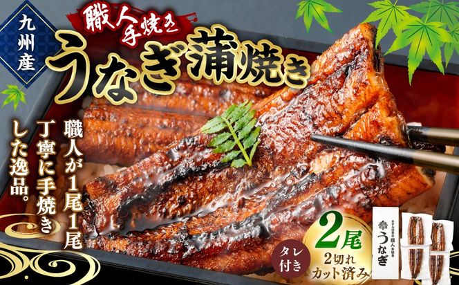 ＜職人手焼き九州産うなぎ 蒲焼き2尾（4切れ）計260g前後＞翌月末迄に順次出荷【c692_sk_x2】