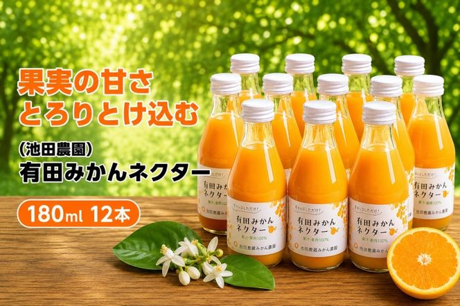みかん ネクター 100％ ジュース / 温州みかん 有田みかん 果汁 無添加 柑橘 和歌山 15000円 180ml ※北海道・沖縄・離島への配送不可 //drink【ikd100-to180-12A】