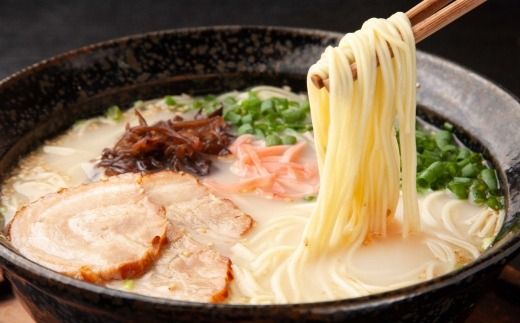 【 豚骨ラーメン 】 博多長浜ラーメン 6食入り × 4 （ 計24食 ） ラーメン らーめん 長浜ラーメン 博多ラーメン 博多 麺 豚骨 スープ 長浜 極細ストレート麺 豚骨スープ 極細麺