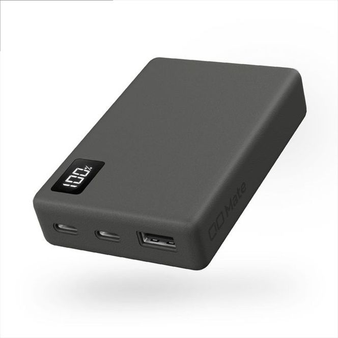 CIO モバイルバッテリー 10000mAh Mate Powerbank 001 ライトブラック｜小型 軽量 おしゃれ 便利 [2673]