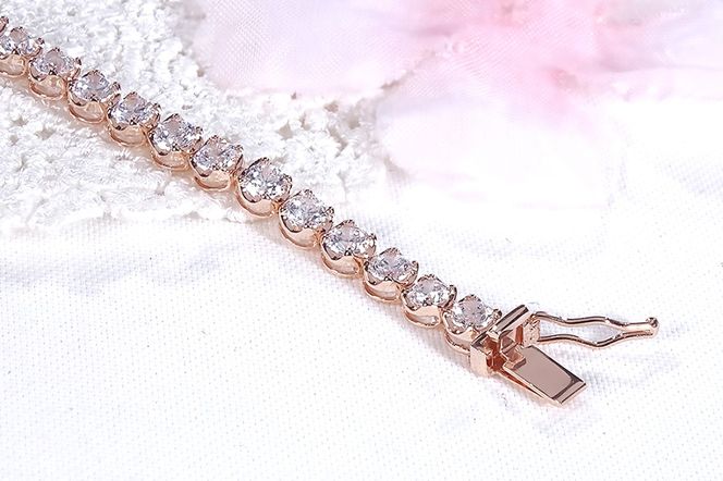 K18PG【5.0ct】ダイヤモンド テニス ブレスレット  CSBL00036-18P SWAV091-b