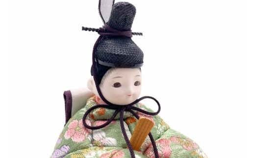 雛人形のminicola rico遥香（はるか） 木目込み親王飾り雛人形　木台　金屏風セット