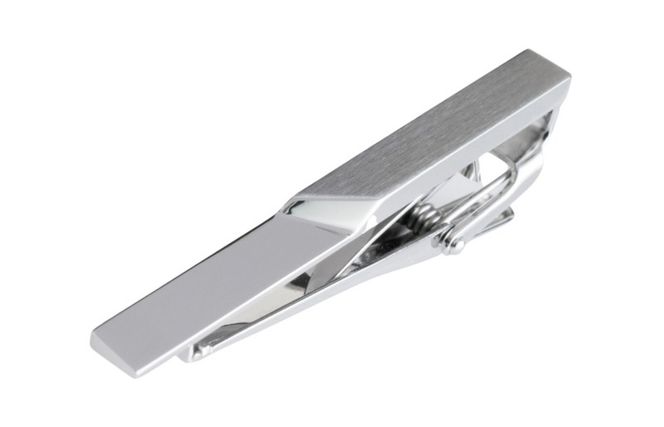 tav0072 ジオメトリック・ネクタイピン シルバーカラー