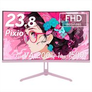 210-3398　Pixio ゲーミングモニター 23.8インチ FHD 200Hz Fast VA ピンク PXC248WAVEK【 神奈川県 小田原市 】