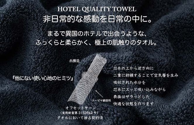 099H3244f 【父の日】Landwell Hotel フェイスタオル 5枚 ネイビー ギフト 贈り物【ギフト 贈り物 TVで紹介】