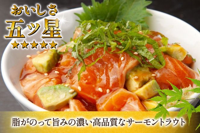 サーモン FIVE STAR ブランド 訳あり サーモン トラウト 漬け 総重量 1kg 100g×10p [カネダイ 宮城県 気仙沼市 20565453] 魚 魚介類 刺身 小分け 冷凍 鮭 さけ 海鮮 切り落とし 生食用 真空パック さけ サケ 食品 生食 サーモン 漬け丼 手巻き寿司 丼 海鮮丼 個包装 
