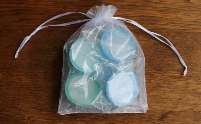 フローティングキャンドル４個セット（ブルー系）