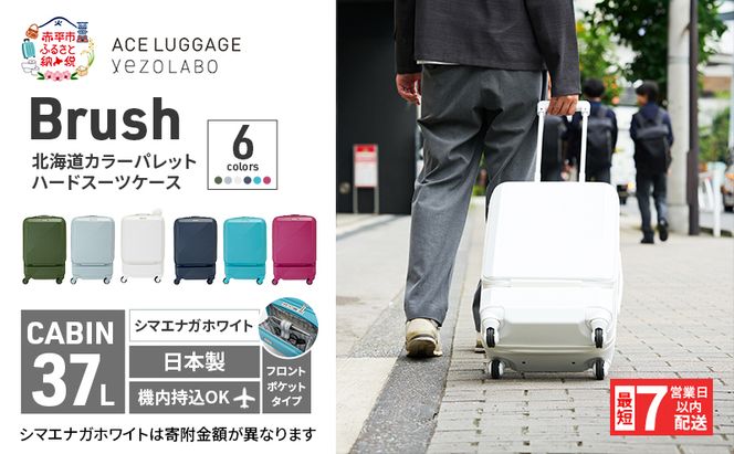 スーツケース 最短 7日以内配送 Brush 北海道 カラーパレット LTD ポケット 37L CABIN_No.5807077 シマエナガホワイト キャリーケース 旅 キャリー かばん バッグ 国産 日本製 北海道 赤平市