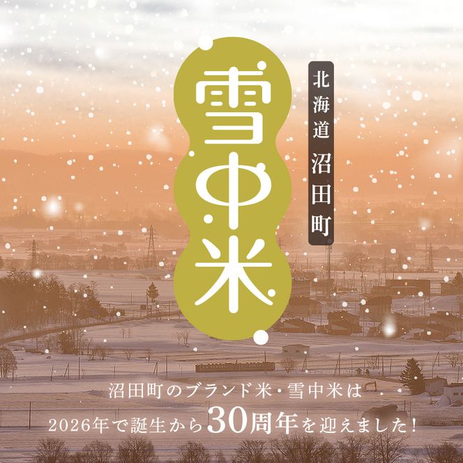 令和8年産【定期便3ヶ月】ななつぼし 精米 5kg（5kg×1袋）【2月発送】 開始 雪冷気 籾貯蔵 雪中米 北海道 nr-2179