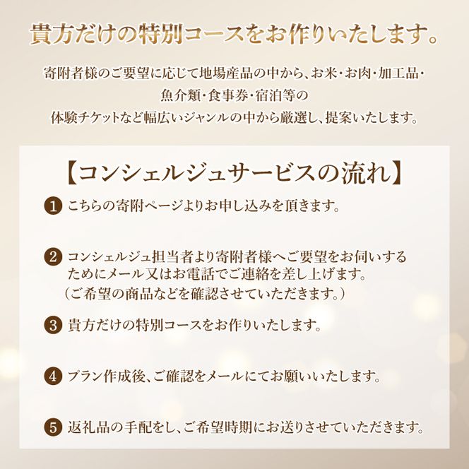【提案型】コンシェルジュコース（15万円）(BM101)