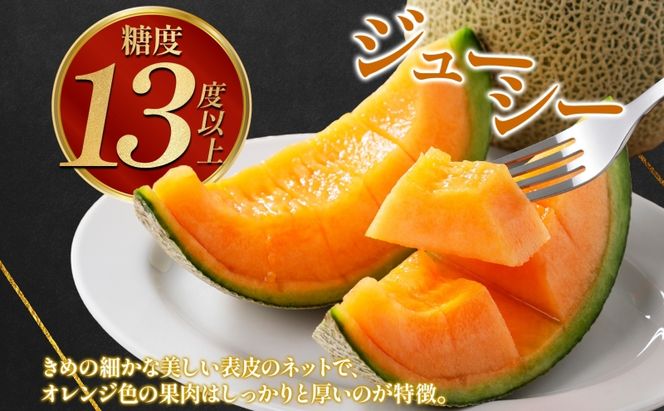 北海道 赤肉メロン 大玉 約2kg 2玉 メロン 赤肉 果物 フルーツ 甘い 完熟 スイーツ デザート 産直 国産 贈答品 お祝いギフト羊蹄山 JAようてい
