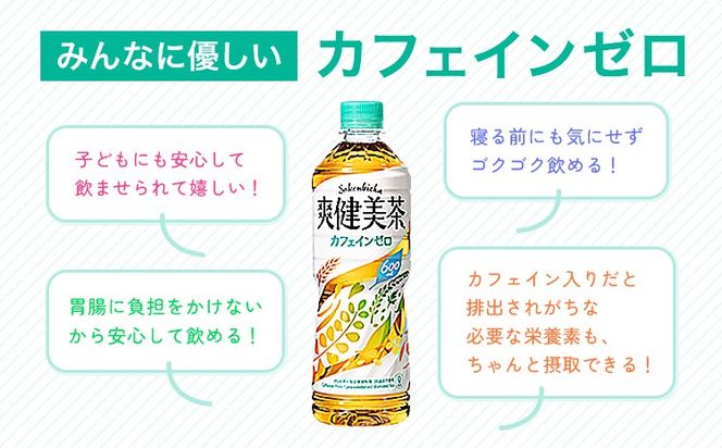 爽健美茶 600ml×24本 コカ・コーラボトラーズジャパン 《30日以内に出荷予定(土日祝除く)》 和歌山県 紀の川市 お茶 茶 ハトムギ 玄米 月見草---wsk_coc4_30d_25_15500_24h---