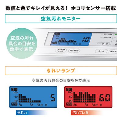 空気清浄機 モニター付き 25畳 MSAP-DC100-W アイリスオーヤマ 家電 HEPAフィルター フィルター 自動 花粉 ハウスダスト PM2.5 脱臭 タバコ ペット臭 暑さ対策 猛暑 猛暑対策 静音 電化製品 空気清浄 空気清浄器 アイリス 宮城 宮城県 大河原町