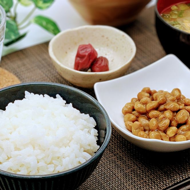 岩手の納豆 大豆・中粒セット（3パック×6個×2種類） 大内商店 【2361】