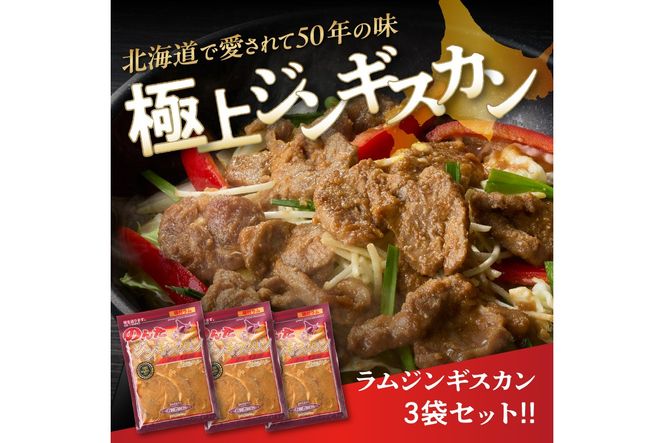 【ラムの旨味が凝縮】尾谷のジンギスカン 味付ラム 500g×3袋 ( ラム肉 焼肉 焼き肉 味付き セット 詰合せ )【045-0017】