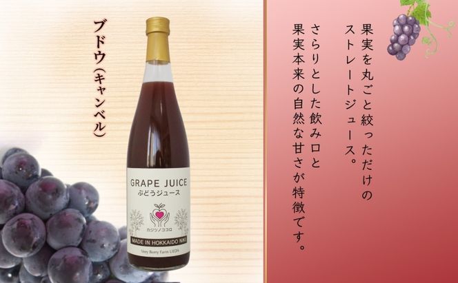 無地熨斗 ぶどうジュース 710ml 1本 キャンベルアーリー 葡萄 ブドウ 果汁 100％ お取り寄せ ギフト 新鮮 北海道 仁木町