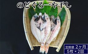 のどぐろ 定期便 2ヶ月 一夜干し 5枚×2回お届け 富山 干物 ひもの 国産 ノドグロ 惣菜 おかず ごはんのお供 加工食品 冷凍 冷凍食品 魚 魚介類 魚介 海産物 定期 お楽しみ 2回