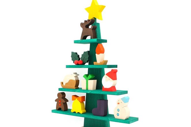 ステージツリーグリーン 木製クリスマスツリー＜あきた芸術村 森林工芸館＞【雑貨 インテリア 置物】|02_wrb-050102