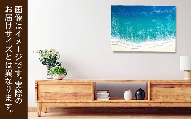 レジンアート 『波のキャンバス』 海アート A4サイズ (Eパターン) 絵画 海 インテリア 雑貨 おしゃれ 沖縄市 / Kays Artistry[BCAG010]