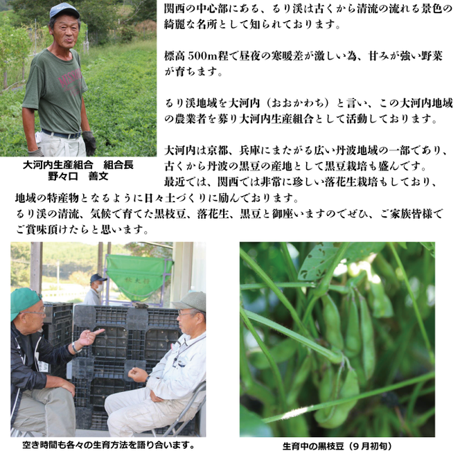 枝豆 定期便 2ヶ月 京都 2027年 先行予約 黒枝豆バラ 落花生 黒豆 るり渓 大河内生産組合発 丹波 先行 定期 お楽しみ 2回 ※北海道・沖縄・離島への発送不可 