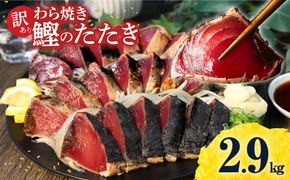 かつおのたたき 訳あり 鰹のたたき 2.9kg カツオのたたき 鰹のたたき タタキ 訳アリ 不揃い 規格外 数ブロックに小分け 小分け 刺身 刺し身【株式会社大熊】 [BQAA011] 