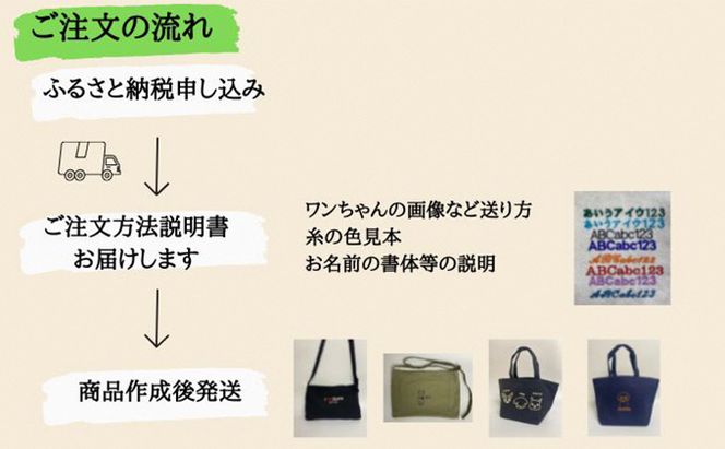 ワンちゃんお散歩斜め掛けバッグ（世界に一つだけのオリジナルバッグ）