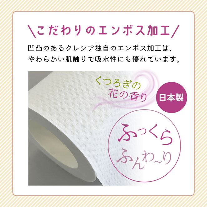 定期便 トイレットペーパー ダブル スコッティ 2倍長持ち 12ロール × 1パック フラワーパック 香り付き《 6ヶ月ごと計 2回 》