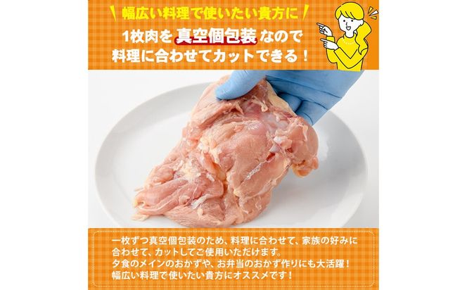 宮崎県産若鶏もも肉(計3.8kg以上・鶏もも一枚肉250～350g×10～12枚) お肉 鳥肉 とり肉 鶏肉 若鶏 もも肉 国産 宮崎県産 唐揚げ から揚げ からあげ 冷凍 便利 【南九フーズ】【NK-03】