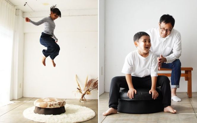 ホームトランポリン モダンタイプ 糸島市 / 未来航路 クッション インテリア [AAB010] トランポリン トレーニング エクササイズ 健康器具 運動器具 遊具 ダイエット